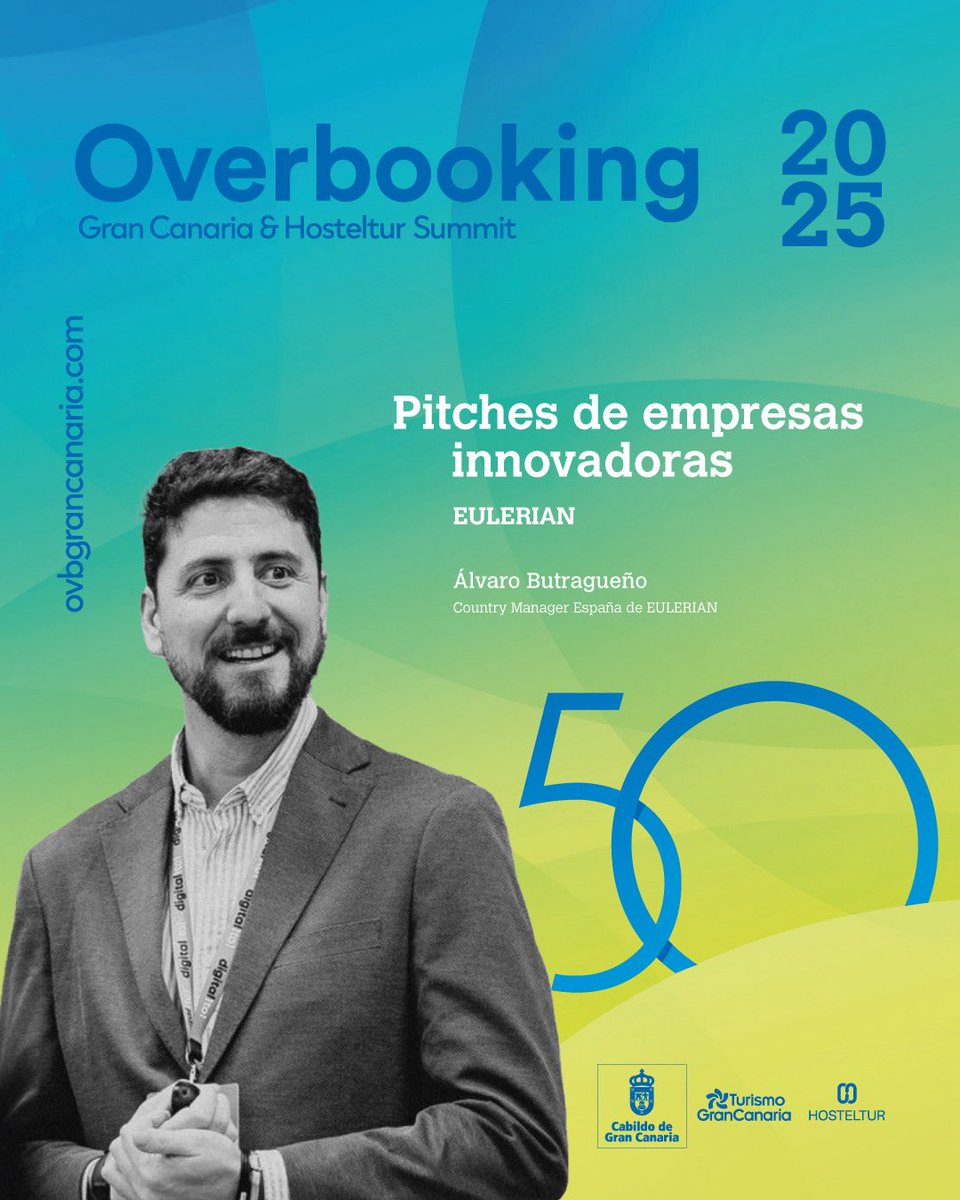 Overbooking Gran Canaria (@ovbgc) on Twitter photo En #OVB25, Álvaro Butragueño, Country Manager España de <a href="/EulerianIB/">Eulerian Iberia</a>, presentará la nueva solución de Marketing Mix Modeling (MMM) de la compañía, que mide el impacto de las inversiones en marketing sobre el rendimiento del negocio. 📊
👉 Tu entrada en bit.ly/OVB2025 En #OVB25, Álvaro Butragueño, Country Manager España de <a href="/EulerianIB/">Eulerian Iberia</a>, presentará la nueva solución de Marketing Mix Modeling (MMM) de la compañía, que mide el impacto de las inversiones en marketing sobre el rendimiento del negocio. 📊
👉 Tu entrada en bit.ly/OVB2025