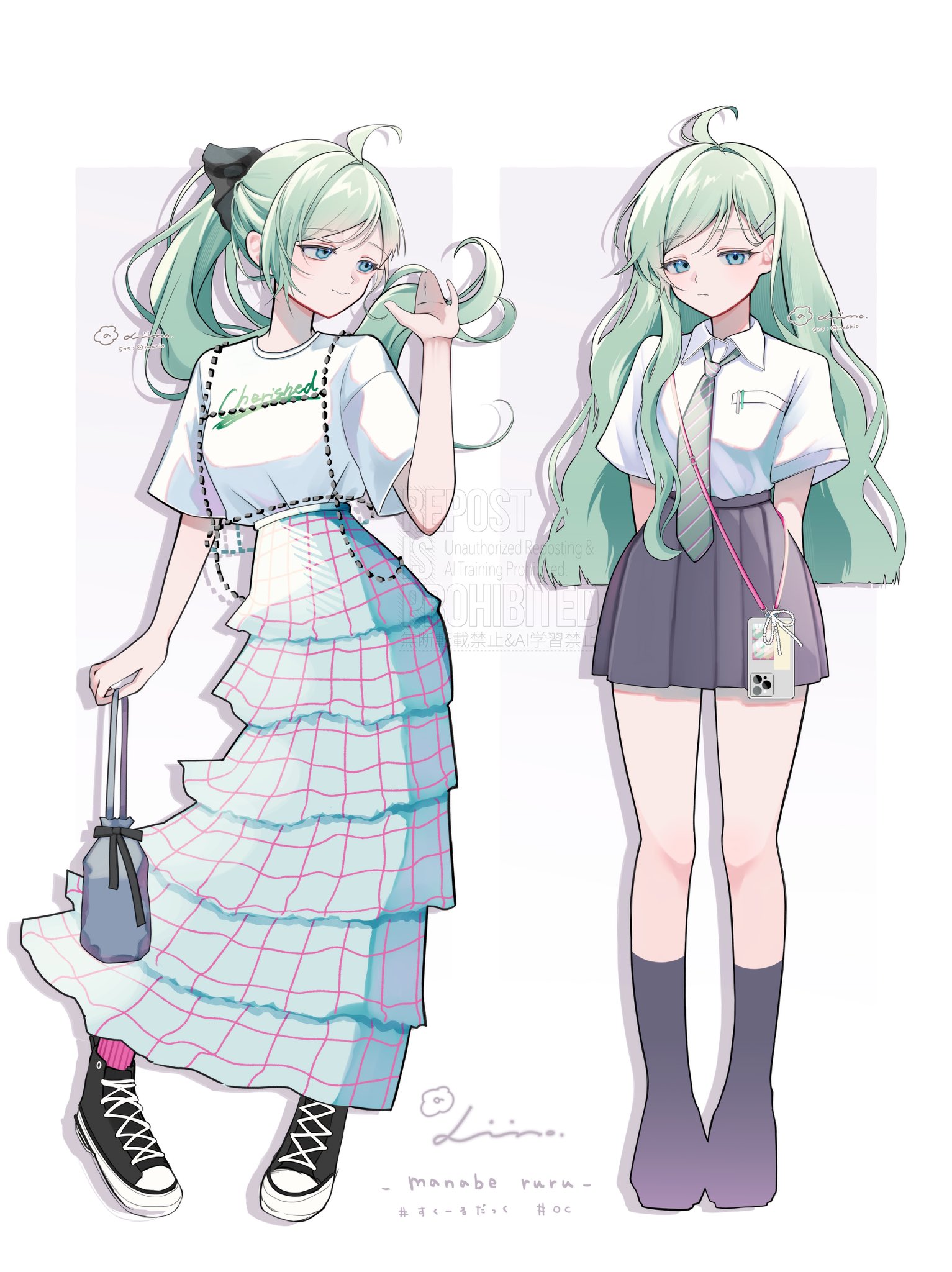 イラスト原画 葵風紗 「バラと女の子」 Highlights by ことり