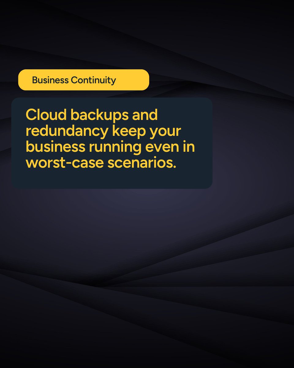 🚀 Why move to the cloud?
It’s not just an upgrade, it’s a smarter way to run your business.

👉 Swipe to see the real benefits:
 🔹 Lower costs
 🔹 Better security
 🔹 Remote-ready
 🔹 Scales as you grow

💬 Let’s chat: lnkd.in/eXa4TJHs