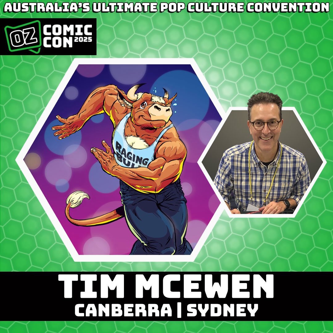 GPComix's tweet photo. THIS weekend! Come and say “hi” or “moo” or whatever at Oz Comic-Con in Canberra. Thanks to the team at @OzComicCon ! https://t.co/gxS4DIkoDo