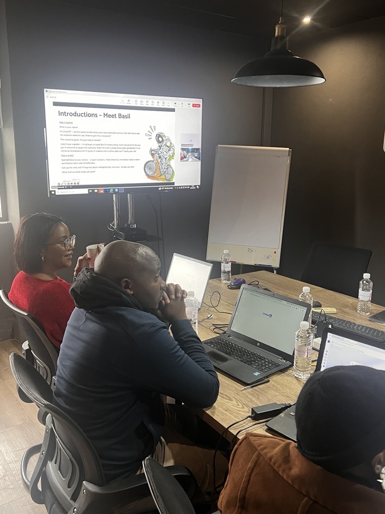 ThinkroomSME's tweet image. Next up, our founders are diving into a hands-on AI challenge, solving real business problems in real time using practical, plug &amp;amp; play tools. #OracleInnovateLab #AIChallenge #PracticalInnovation #SMEGrowth #AIforFounders #EswatiniEntrepreneurs