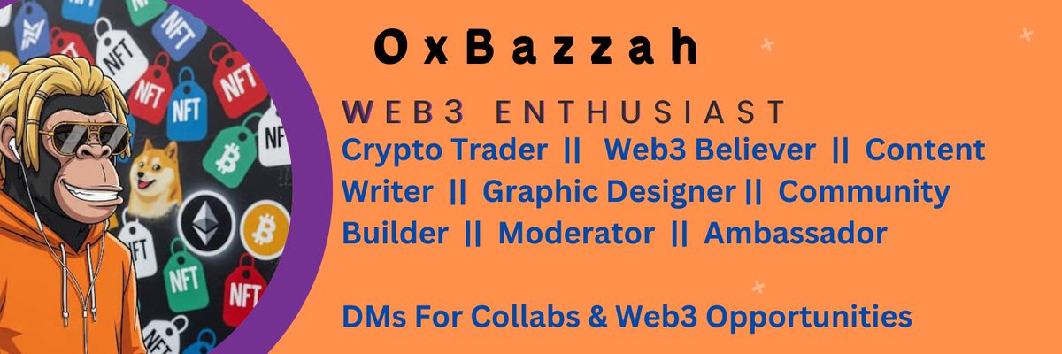 OxBazzah's tweet image. I’m not here to perform. I’m here to build.

From trading charts to writing threads to designing banners I’ve touched every corner of Web3.

If you&apos;re building something real, I’d love to be part of it.

Let’s create value that lasts.
#Web3Builder #OxBazzah