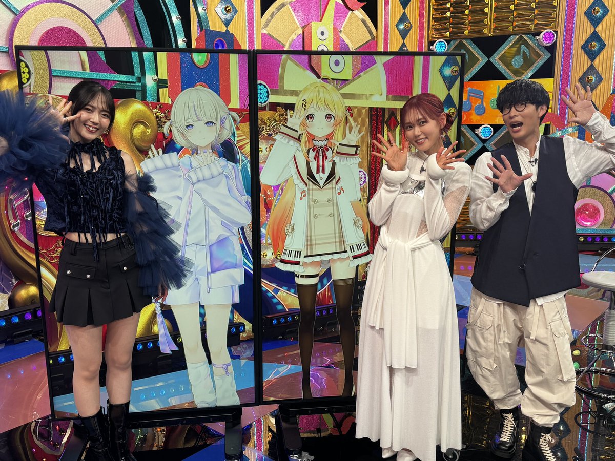 @anison_desho: RT by @otonosekanade: Attention! ! #Suzuki Airi #Hololive's first collaboration! #Hoshigai Suisei #Vivideba sings with #ReGLOSS #Otonose Kanade #Todoroki Hajime 🎤 #Airi-chan performs a collaboration with the super popular VTuber!! ️ What kind of video is this?! Saturday 8pm! #Isn't it?! ️Distribution now available🎶 Don't miss it👍 #hololiveDEV_IS #OishiMasayoshi