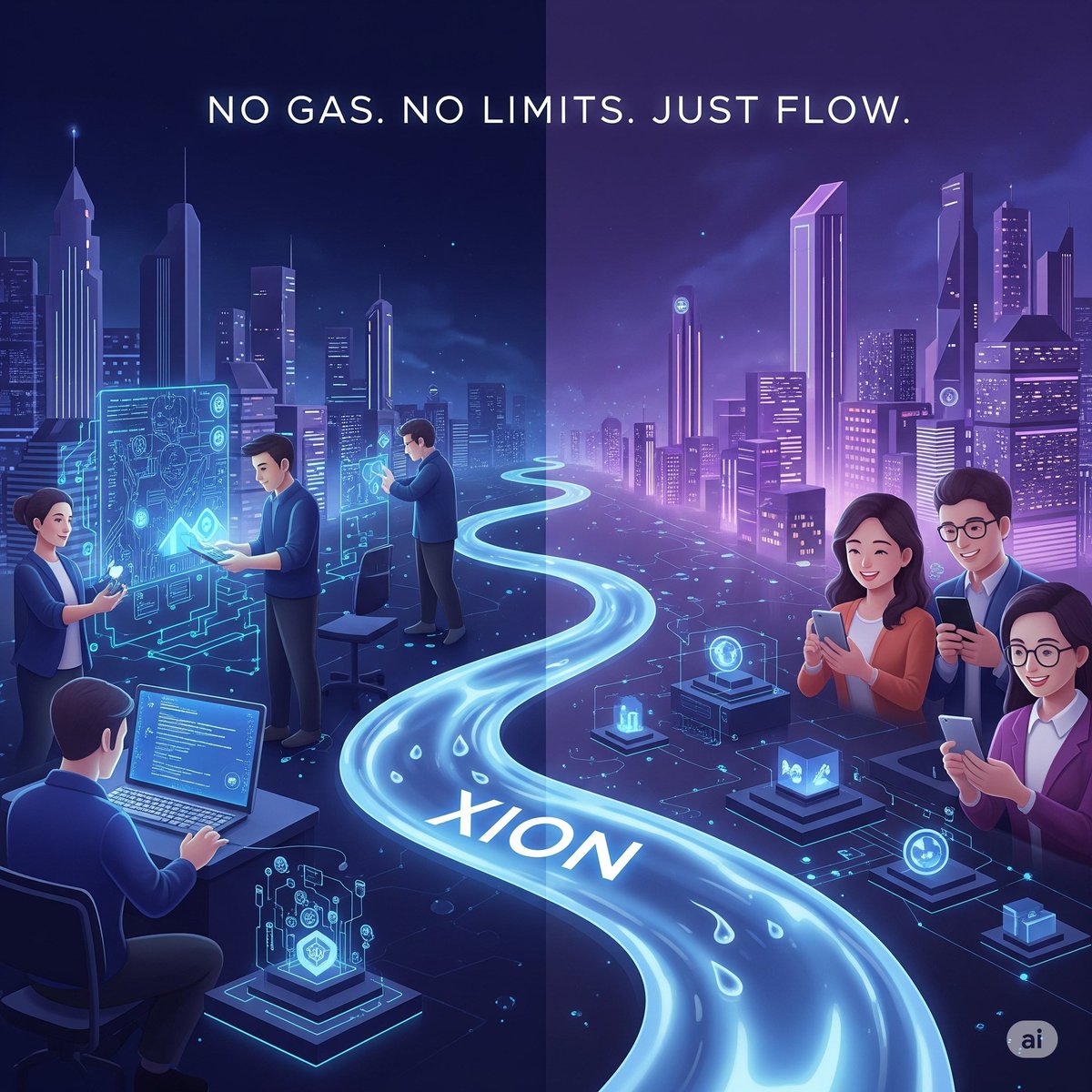 AngaleIX's tweet image. GM Builders 

Imagine using Web3 apps without wallets gas fees or confusing popups. That’s not the future  it’s XION
@burnt_xion makes crypto feel like Web2 smooth fast and easy for everyone

Walletless
Gasless
Instant
Scalable
The next 100M users won’t need tutorials  just XION