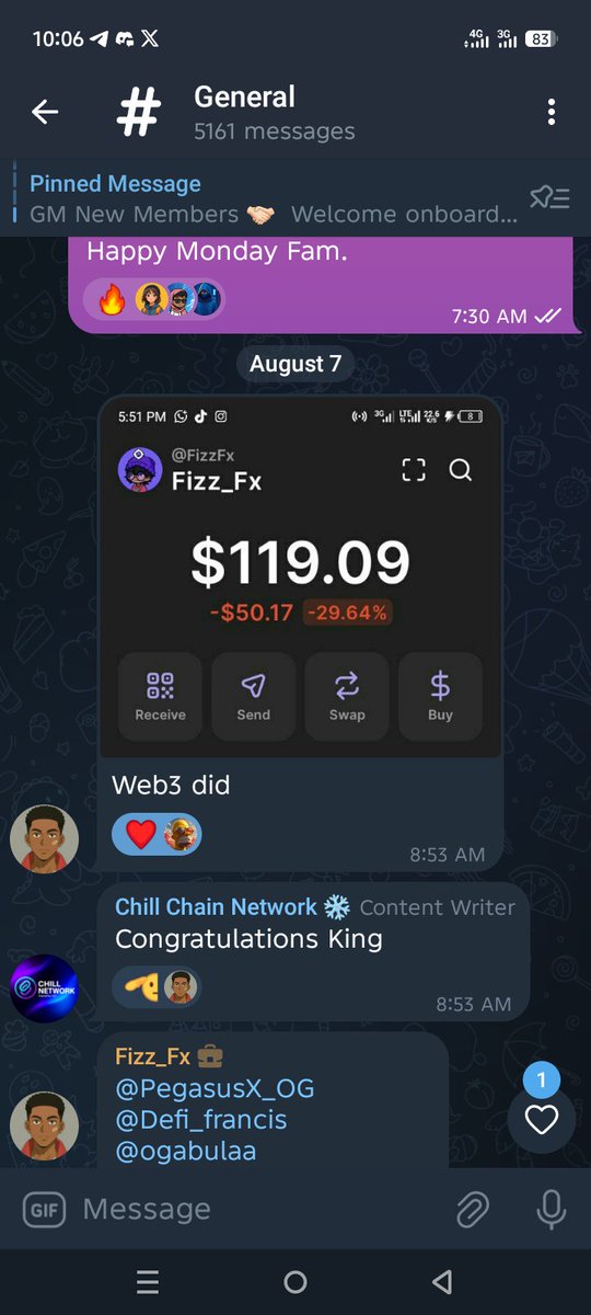 I Personally recommend <a href="/ChillChainHQ/">Chill Chain Network ❄️</a> for web3 newbies and enthusiast who are still lost in the wild!!

Join the community, stay active and Learn because your Earning is sure!!! 
All thanks to <a href="/Pegasus_Defi/">Pegasus'X (Ø,G)🪽</a> the brain Box behind the Vision.

Comment "community for Link"
GM 🌻.