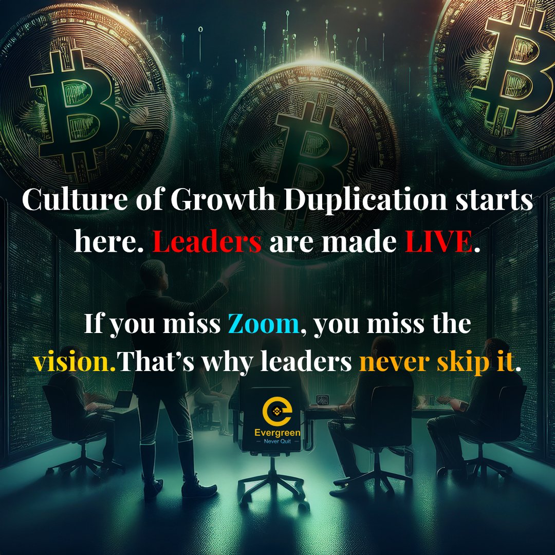 Evergreen_io's tweet photo. Why Evergreen’s Daily Zoom Calls Are More Valuable Than Any MBA
Content:
Every night, at 9 PM sharp, Evergreen Pro goes live on Zoom.
Since 2022, this has been more than a meeting — it’s a real-time leadership school.
✅  #CryptoBusinessModel #LearnToEarn #EvergreenZoom https://t.co/DUslnpvgjO