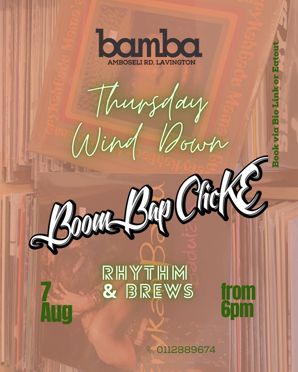 This evening our sundown wine down...serving soul food