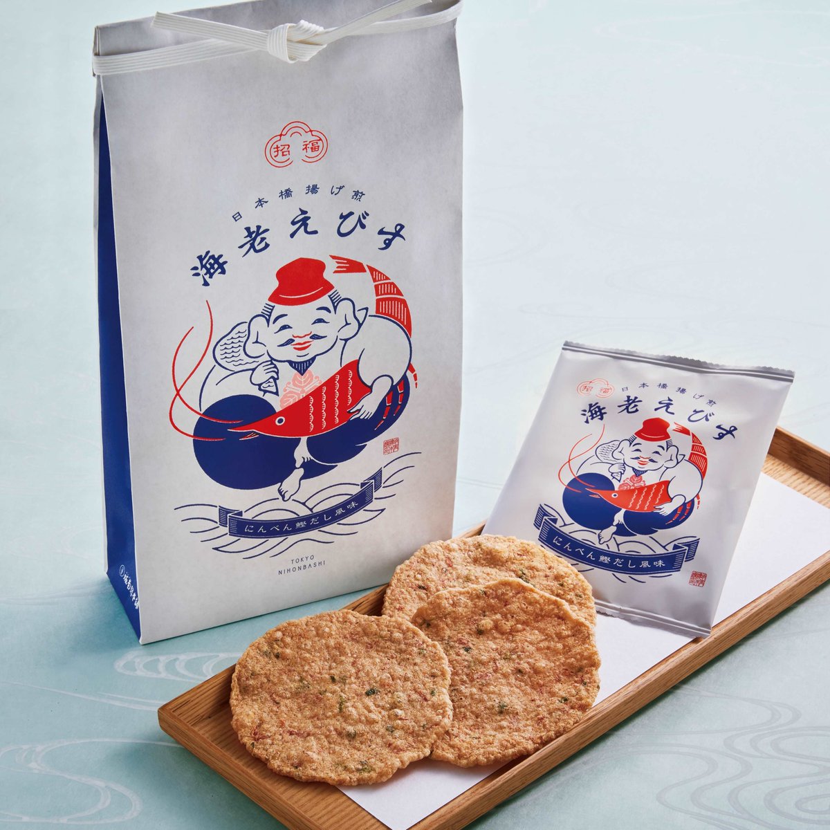 日本橋エリア限定商品〈海老えびす〉に、18枚入りの箱入り商品が新登場