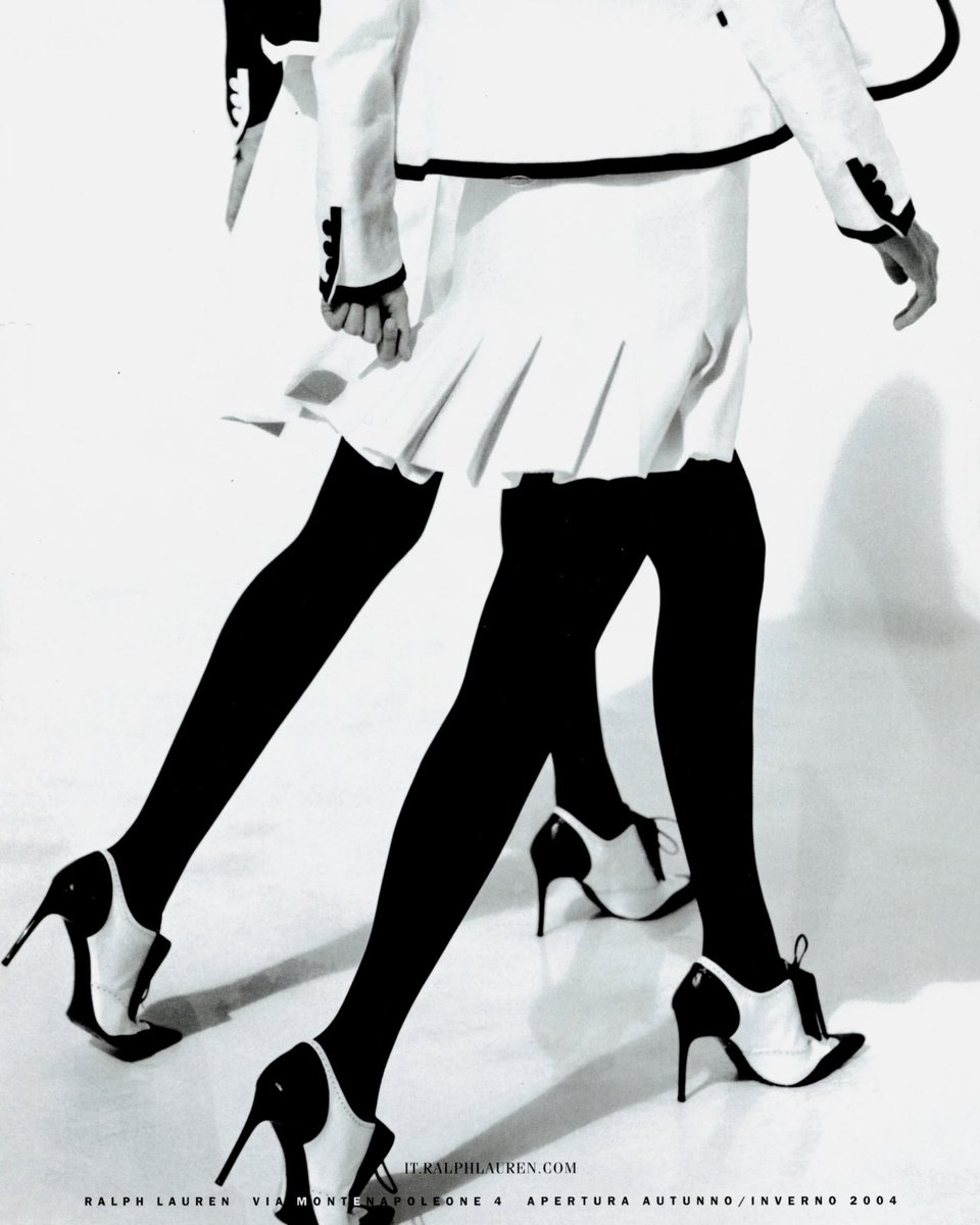 Filippa Hamilton and Julia Stegner for the Ralph Lauren Collection Spring/Summer 2004 campaign.