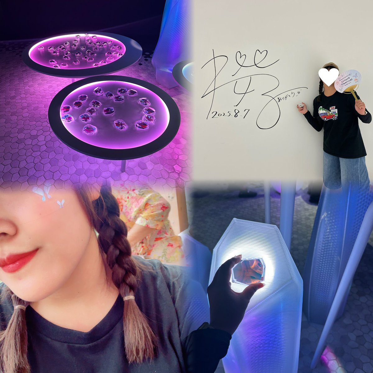 本日2回目のノモの国🪽

優しいスタッフさんがうちわを持たせてくれて、サインの前で写真も撮ってくれました🥹🤍

パビリオンデーだからとフェイスシールも貰えて嬉しいー！！

#大原櫻子 #ノモの国 #EXPO2025