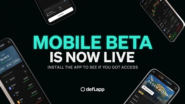 coinslapper's tweet photo. I beta-tested @defiapp during early beta in 2024, and they recently launched on mobile for whitelisted users!

Users can now do these on their phones:
1) Perform gasless cross-chain swaps on any network ⛽️
2) Trade perps on mobile ⚡️
3) Earn Season 2 XP 💯
4) Track portfolio across multiple wallets 🤑

More whitelist spots will be opening up soon! 
https://t.co/NrsdodLFBp