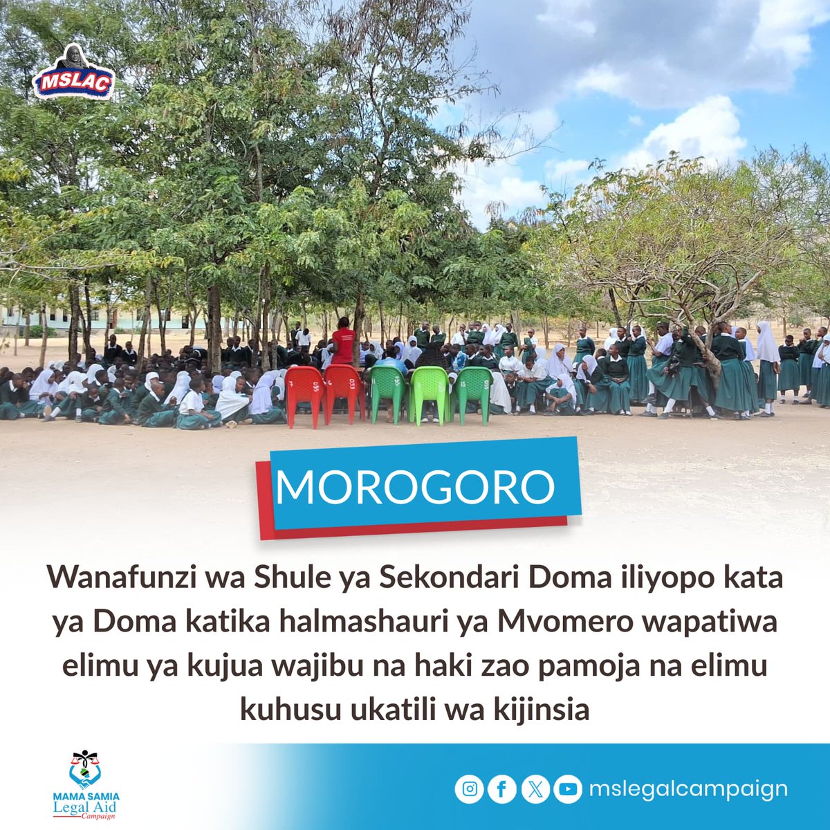 Msaada wa kisheria kwa haki, usawa, amani na maendeleo #ssh #mslac