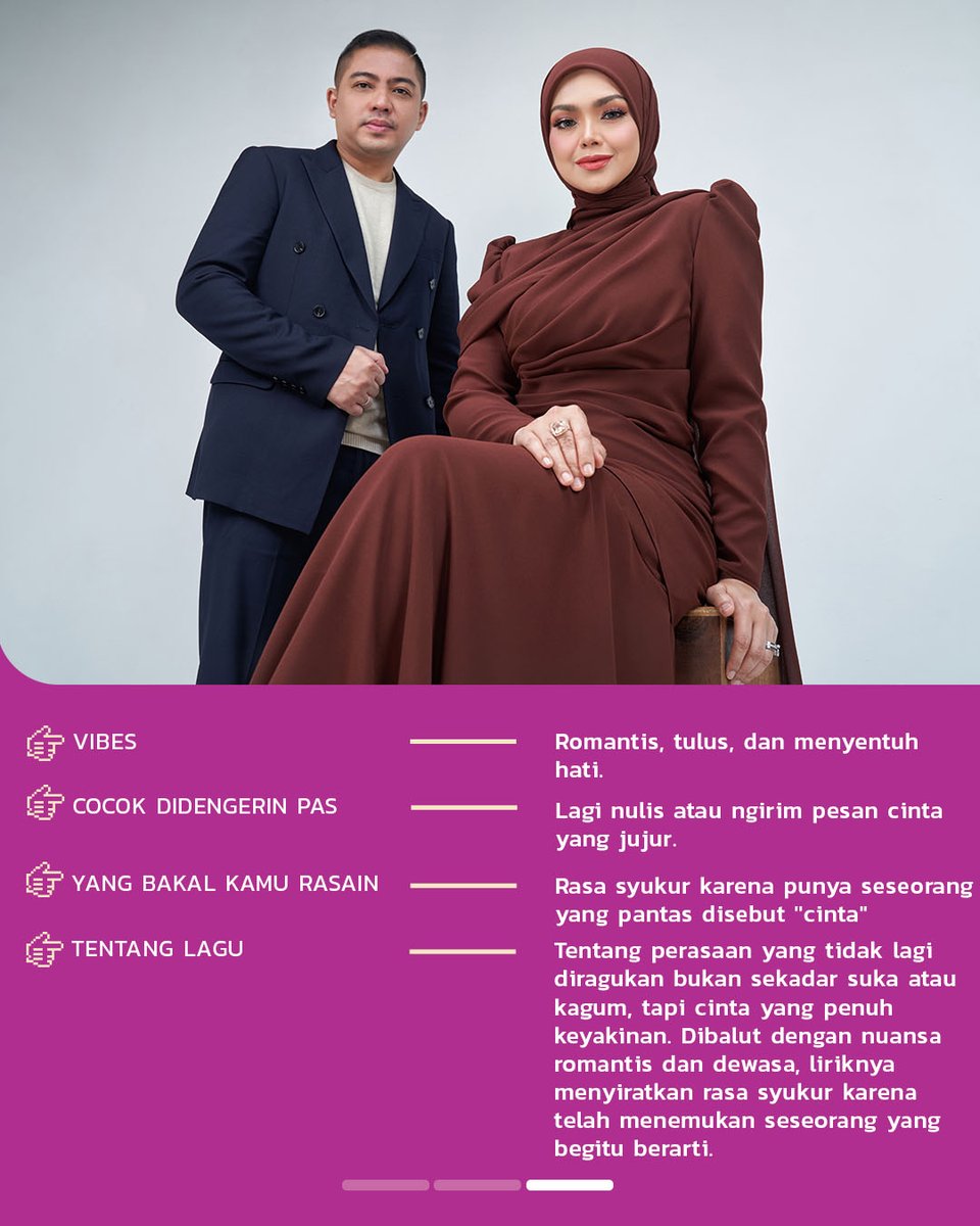 Satu lagu, dua legenda.

Dato’ Sri Siti Nurhaliza dan Ade Govinda kembali bersatu lewat karya emosional bertajuk “Menamakanmu Cinta”.

Kolaborasi lintas negara ini bisa jadi soundtrack hidup kamu berikutnya. Dengar di Langit Musik #MusikIndonesiaJuara lang.it/MenamakanmuCin…