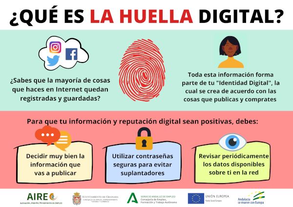👮<a href="/policia_localML/">Policia Local de Melilla</a>
1️⃣ ¿Sabes qué es la huella digital?

🖥️ Es el rastro que dejamos en internet con cada foto, comentario o búsqueda.

📲 Una vez se sube, ya no desaparece.

👧🧒 Y sí, también afecta a los menores
