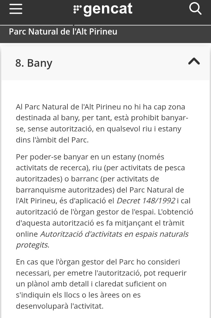 Cal denunciar públicament que alguns membres del club <a href="/atletic_lleida/">Atlètic Lleida</a> es van banyar als estanys de Baciver, pertanyents al <a href="/pnaltpirineu/">Parc Natural de l'Alt Pirineu</a>. La normativa del parc ho prohibeix explícitament, exceptuant autorització per activitat de recerca. I aquesta, no ho sembla.