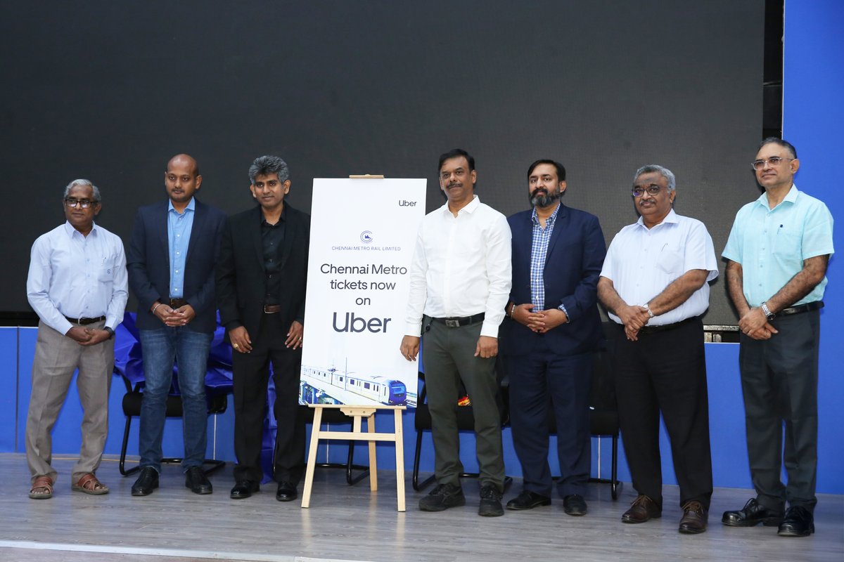 Chennai Metro Rail Limited Introduces Metro Ticketing in UBER App

​CMRL is delighted to announce its collaboration with Uber on Chennai Metro ticketing service through the Uber App with Open Network for Digital Commerce (ONDC) Network. Uber users in Chennai can now plan their