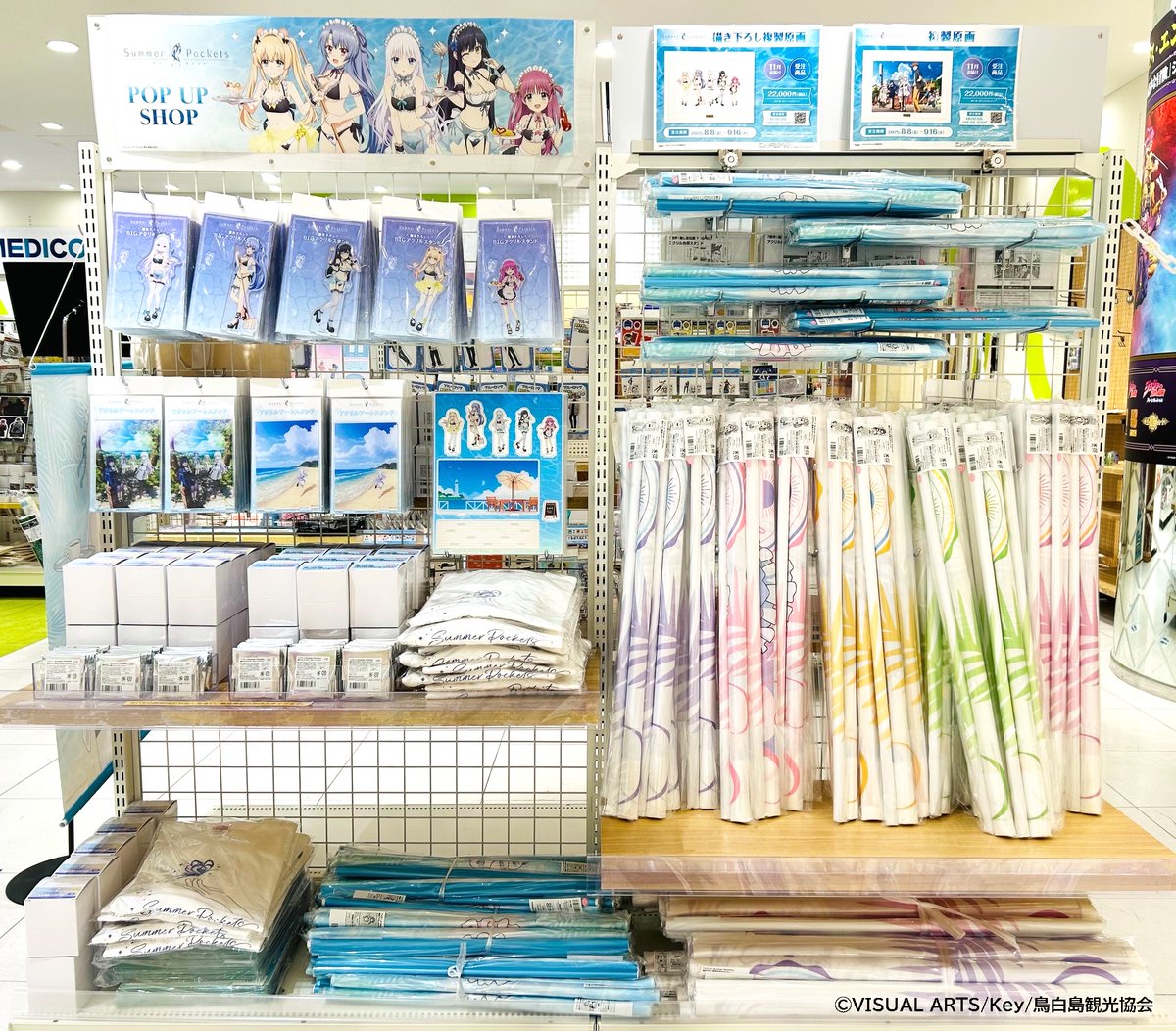 🦋TVアニメ『Summer Pockets』
POP UP SHOP🦋

*+:｡.｡ 明日より開催｡.｡:+*

一足お先に会場の様子をお届け♪

✅新商品販売
✅特典の配布
✅等身大パネルの展示
✅パネルプレゼントキャンペーン
を実施！

📅25/8/8(金)～8/24(日)
📍MEDICOS SHOP新宿
medicos-e.net/newsdetail/sum…
#サマポケ
