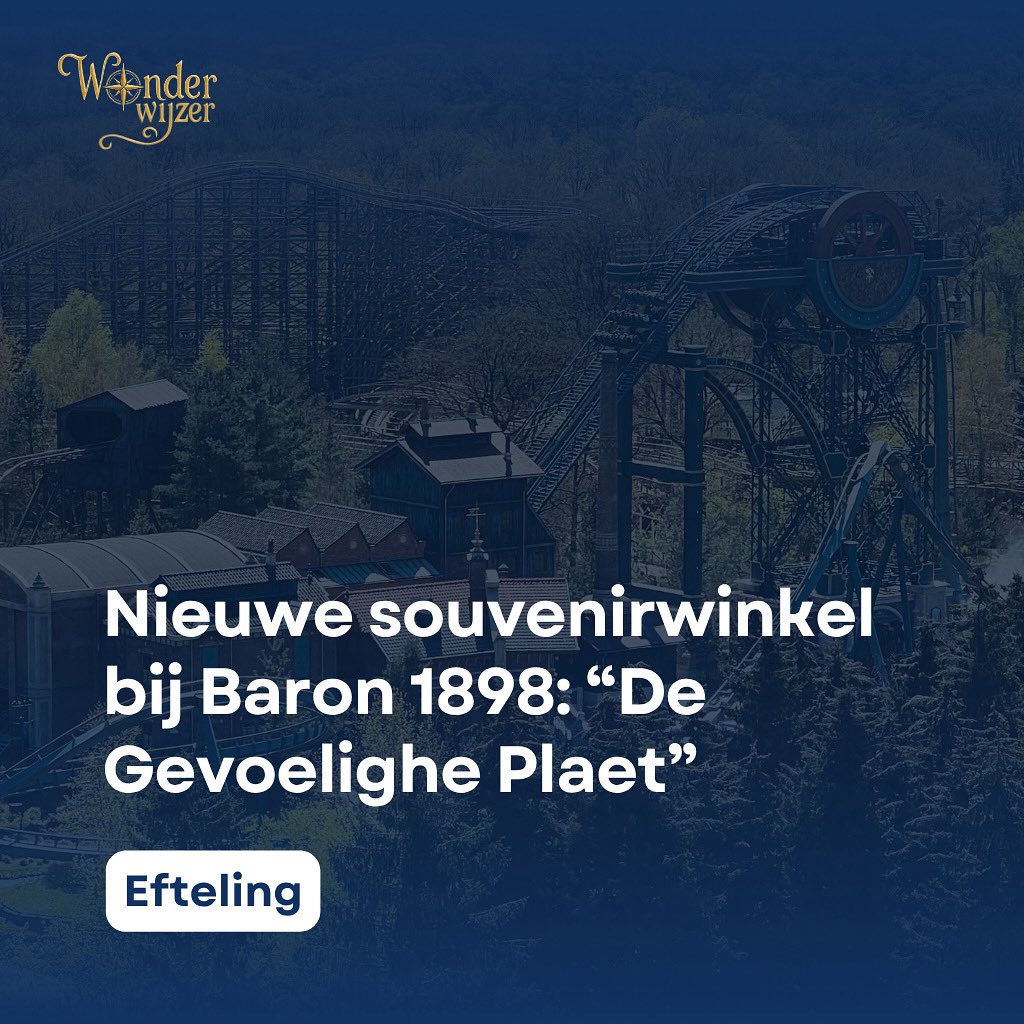 wonderwijzernl's tweet image. Het fotopunt van Baron 1898 gaat flink op de schop en wordt “De Gevoelighe Plaet”!

De souvenirwinkel krijgt een ruimere opzet met meer ruimte voor souvenirs. De winkel wordt gerenoveerd tijdens het onderhoud van Baron 1898 in september en oktober! ✨⚒️

#Efteling #Baron1898