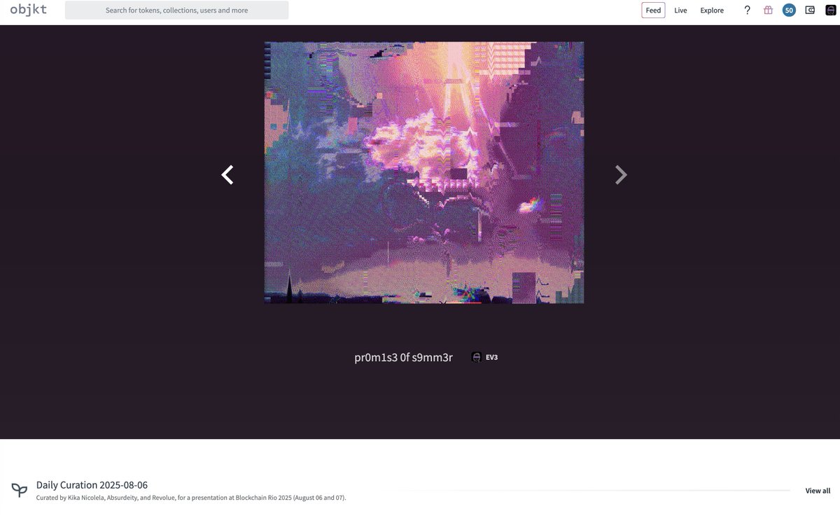 EV3 (@ev3_art) on Twitter photo Incredible honored to be featured on Objkt's front page as a part of <a href="/absurdeity/">Absurdeity</a>'s incredible collection 🖤 Incredible honored to be featured on Objkt's front page as a part of <a href="/absurdeity/">Absurdeity</a>'s incredible collection 🖤