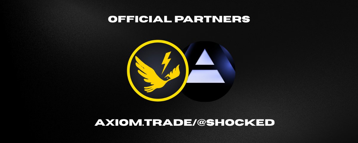 Excited to announce our new partnership with <a href="/AxiomExchange/">Axiom</a> 🤝

To celebrate, we will be giving out 5 FREE months to <a href="/Shocked/">Shocked</a>  

Just follow both accounts, like this post, and tag a friend in the comments 🫡