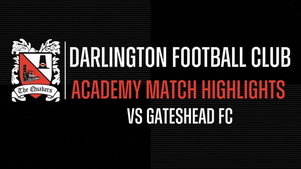 DarloYouth's tweet photo. Darlington FC Academy vs Gateshead FC Academy Match Highlights ⚽️

https://t.co/o8LHhhWXpw

#WeAreDarlo #dfcacademy https://t.co/YJiLVvblJa