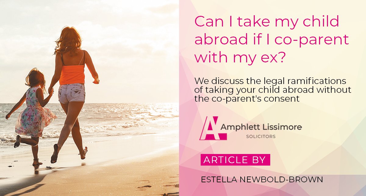 Can I take my child abroad if I co-parent with my ex?

Estella Newbold-Brown discusses the legal ramifications of taking your child abroad without the #coparent's consent and what documents you might need at the airport, even if you have permission - loom.ly/S_2Sboc
