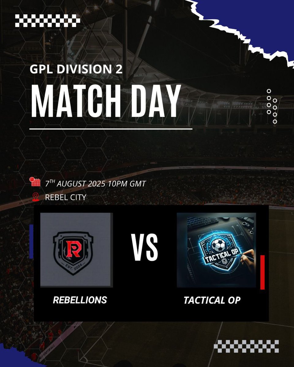 Match day!!!
See you soon <a href="/RebellionsCF/">REBELLIONS PRO CLUB</a>