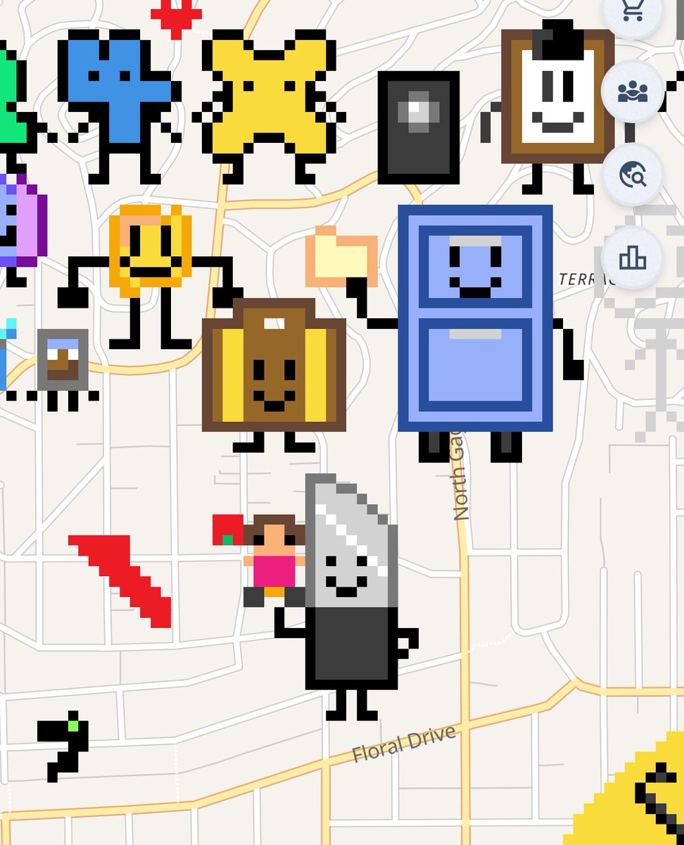 I drew Suitcase and Knife and someone added a Dora doll for Knife! #inanimateinsanity #osc #objectshowcommunity