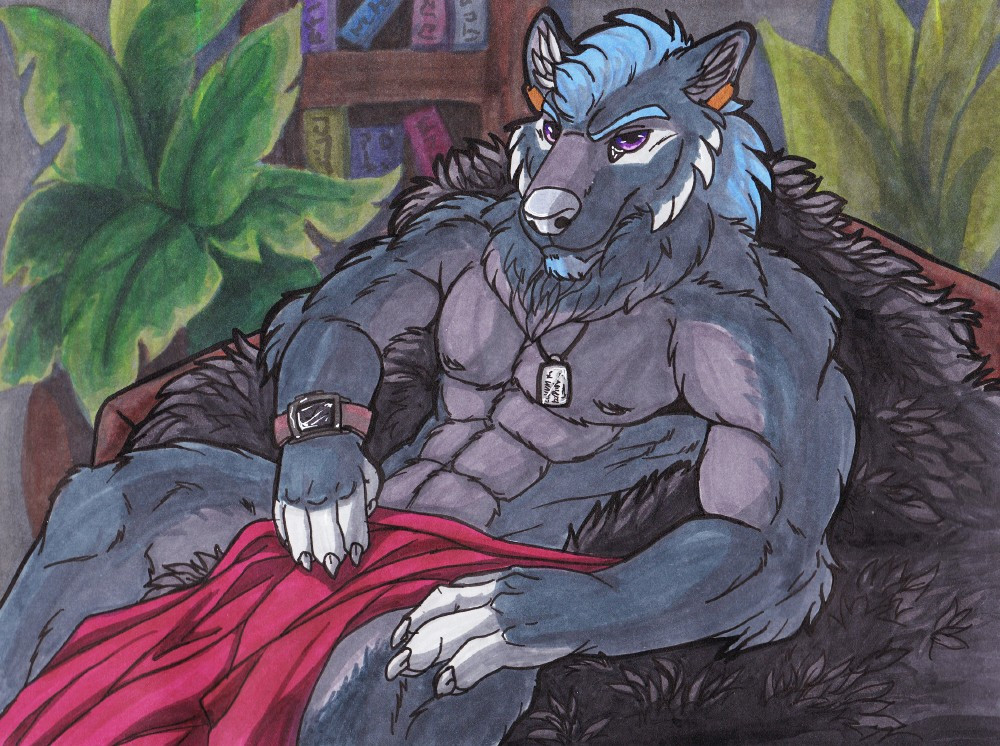 Rourth's tweet photo. Callum

#werewolf #anthro #anthroart #traditionalart #furryartwork #furryfandom #furryartist https://t.co/86YD7RAD6Q