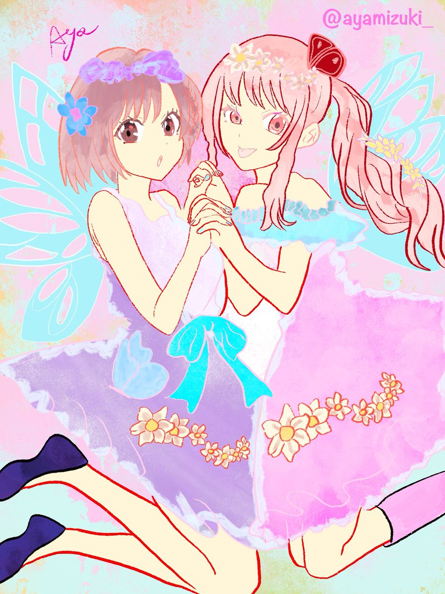 #mzenweek2025 Day5: Metamorphosis 🎀🎨
#prsk_FA #みずえな #mizuena #暁山瑞希 #東雲絵名