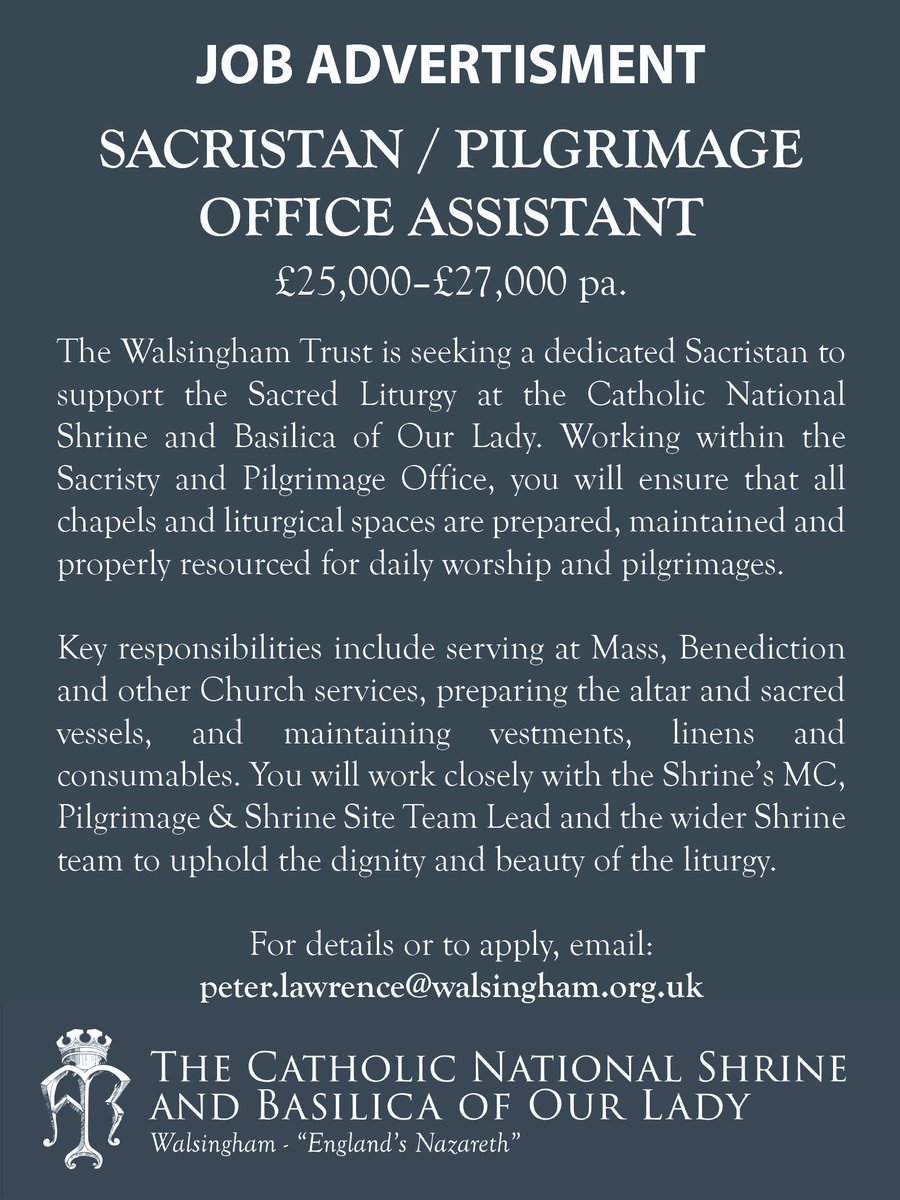 Walsingham Catholic National Shrine of Our Lady (@walsinghamen) on Twitter photo 