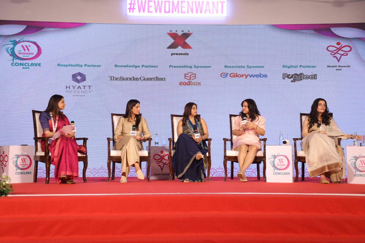NewsX World (@newsx) on Twitter photo Top entrepreneurs Apoorva Pandey, Kalyani Saha Chawla, Shirin Mann, Arunima Malik & Dr Shweta Singh share their growth journeys, key lessons, and how they navigated challenges in a conversation with Megha Sharma (<a href="/msharma179/">Megha Sharma</a>), Senior Executive Editor of NewsX at the Top entrepreneurs Apoorva Pandey, Kalyani Saha Chawla, Shirin Mann, Arunima Malik & Dr Shweta Singh share their growth journeys, key lessons, and how they navigated challenges in a conversation with Megha Sharma (<a href="/msharma179/">Megha Sharma</a>), Senior Executive Editor of NewsX at the