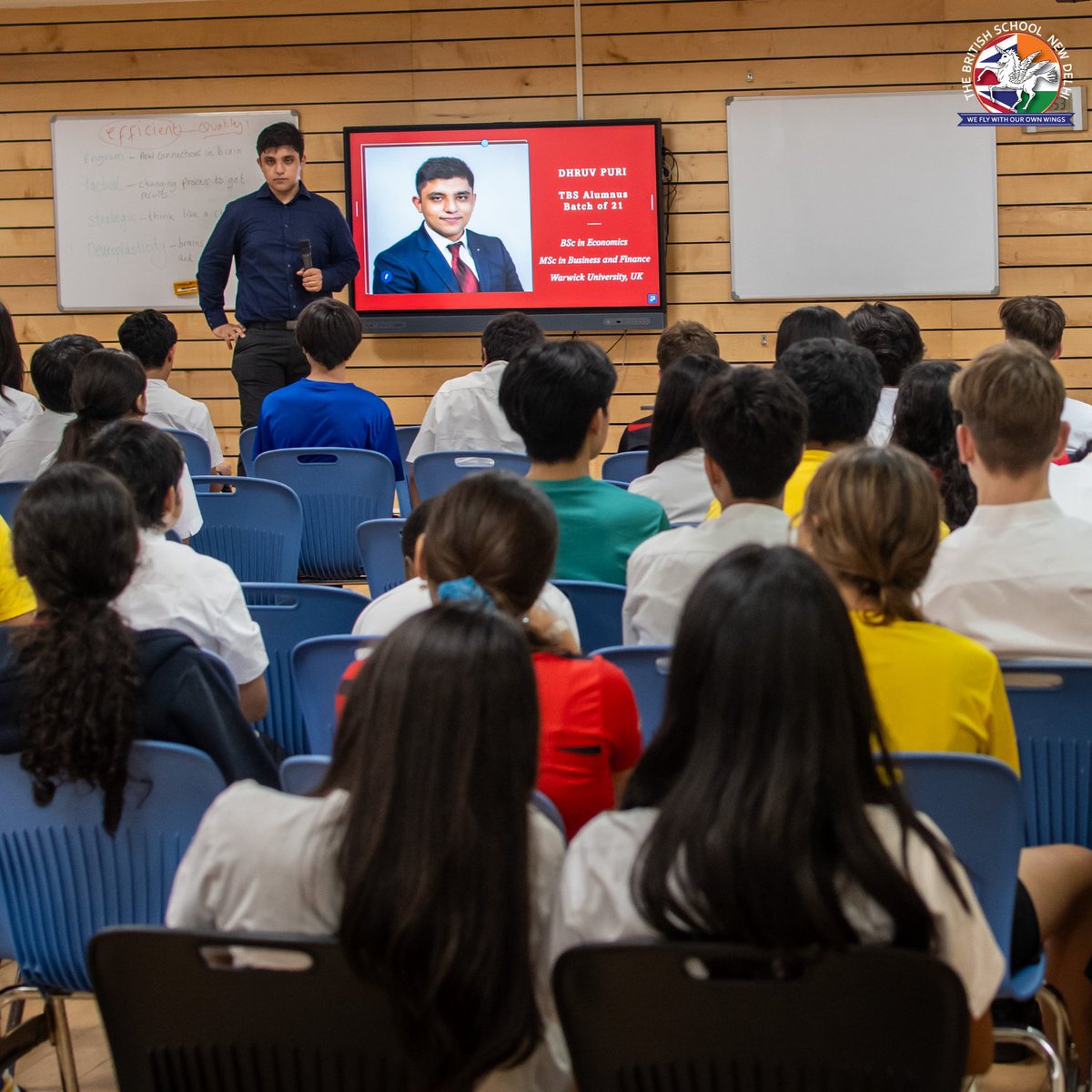 TBS_Delhi's tweet image. Introducing Future Focus — our new series for Year 10 to prepare them for life beyond school! We&apos;re bringing back our alumni, alongside other speakers, to lead the initiative! 🌟In the first session, we were joined by Dhruv Puri, Class of 2021. 👏

#TBSDelhi #TBSCommunity