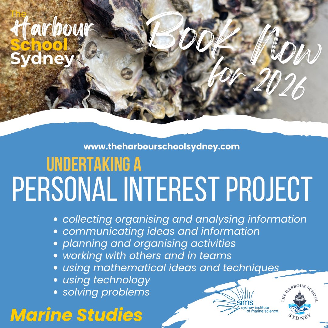 Planning for your next HSC (or Preliminary) class? 

Here are Stage 6 Marine Studies excursions available from The Harbour School Sydney. 

Visit the website for more details.