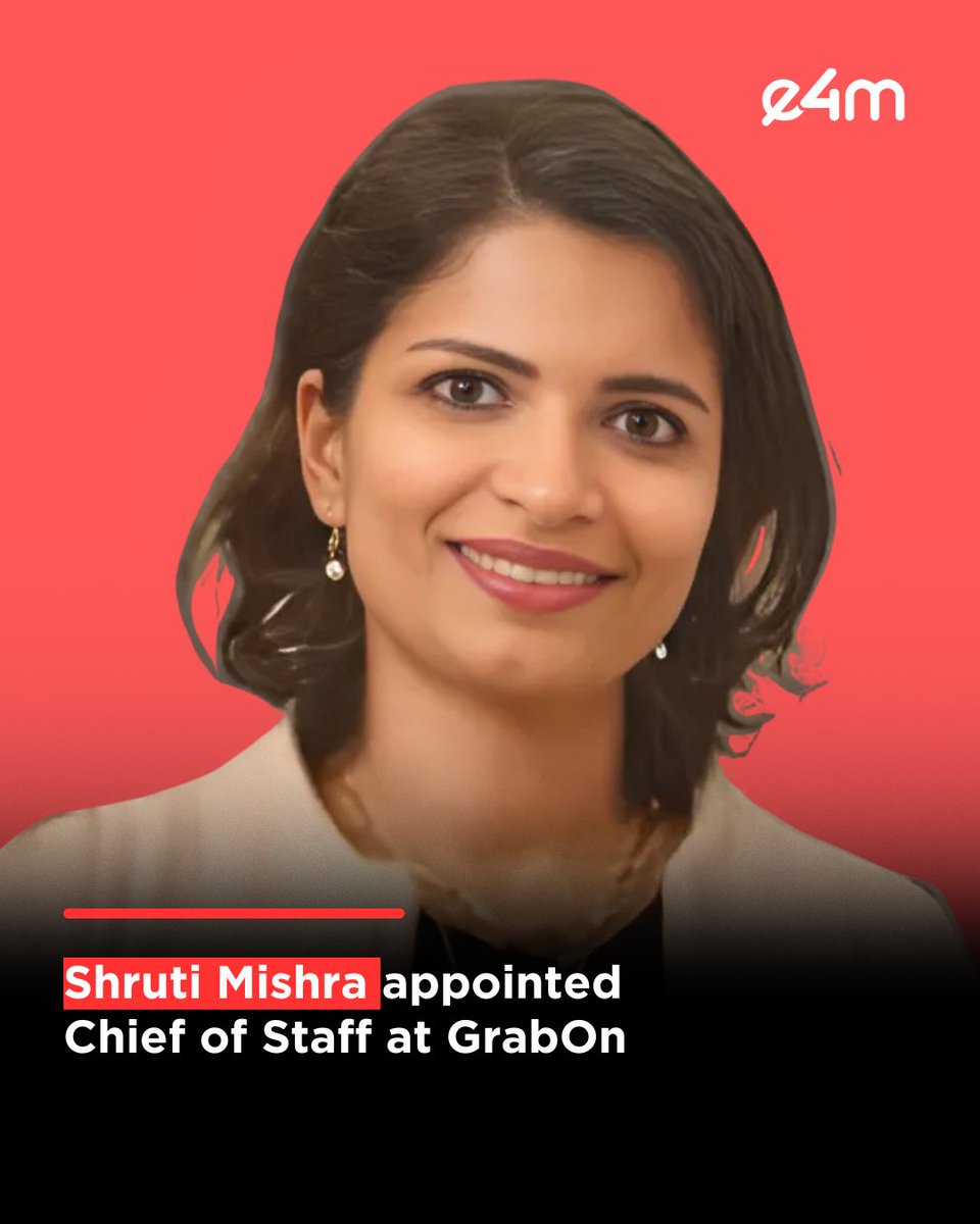 e4mtweets's tweet image. Shruti Mishra appointed Chief of Staff at @GrabOnIn.
She held the role of Head - Total Experience at Tata Consultancy Services.

Read the full story - exchange4media.com/people-movemen…

#e4m #ShrutiMishra #GrabOn #ChiefOfStaff #LeadershipJourney #AdTechStrategy