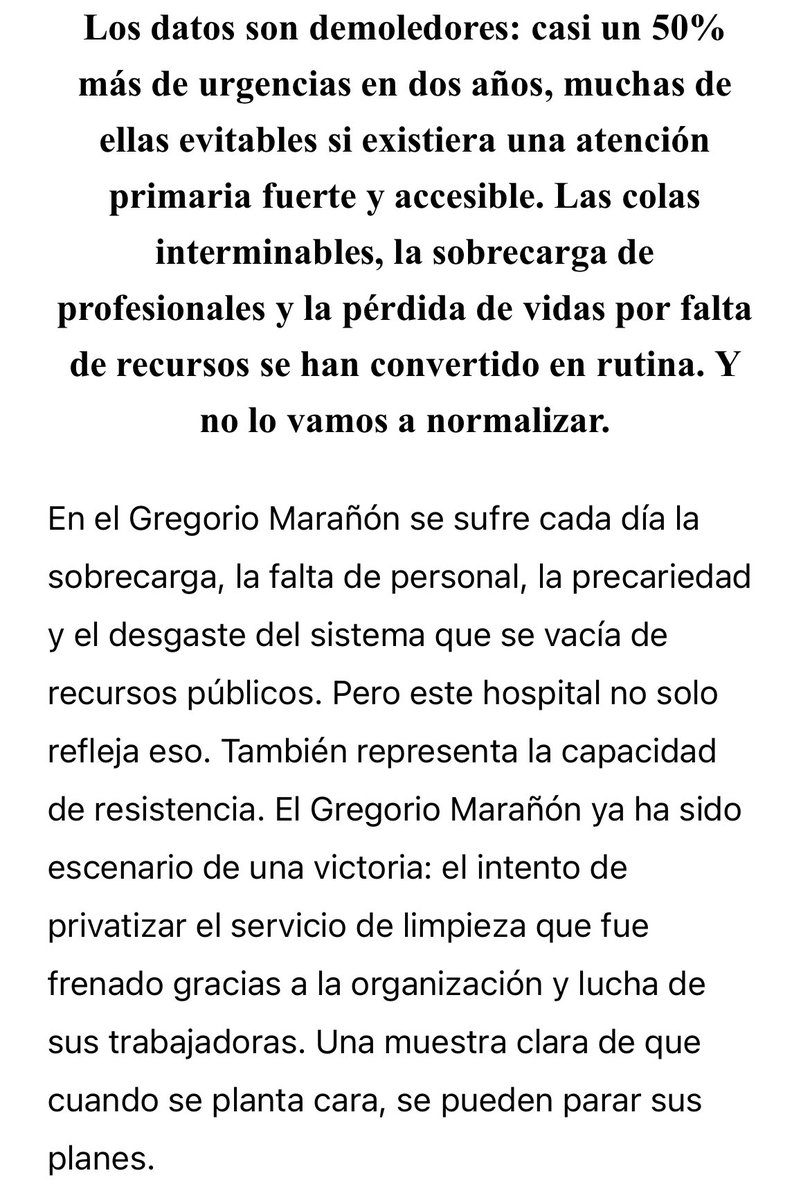 Hay que tener la caradura de Isabel Díaz Ayuso para, desde Miami, apuntarse el tanto de los logros conseguidos por el hospital público Gregorio Marañon.
Recordemos que trabajador@s del hospital y vecin@s se vienen manifestando contra los recortes de Ayuso
mats-sanidad.com/2025/05/15/el-…