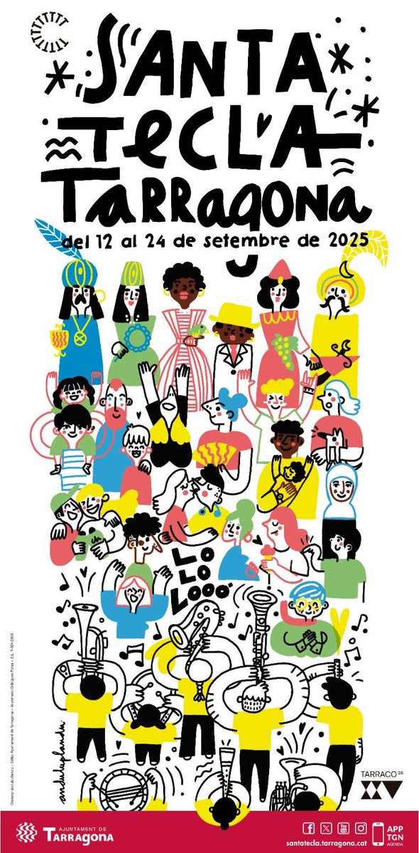 Molt content per  l'Andaluplandu. Un cop em va dir que ja no hi contava, i, mira tu, el cartell de,Santa Tecla és d'ella.