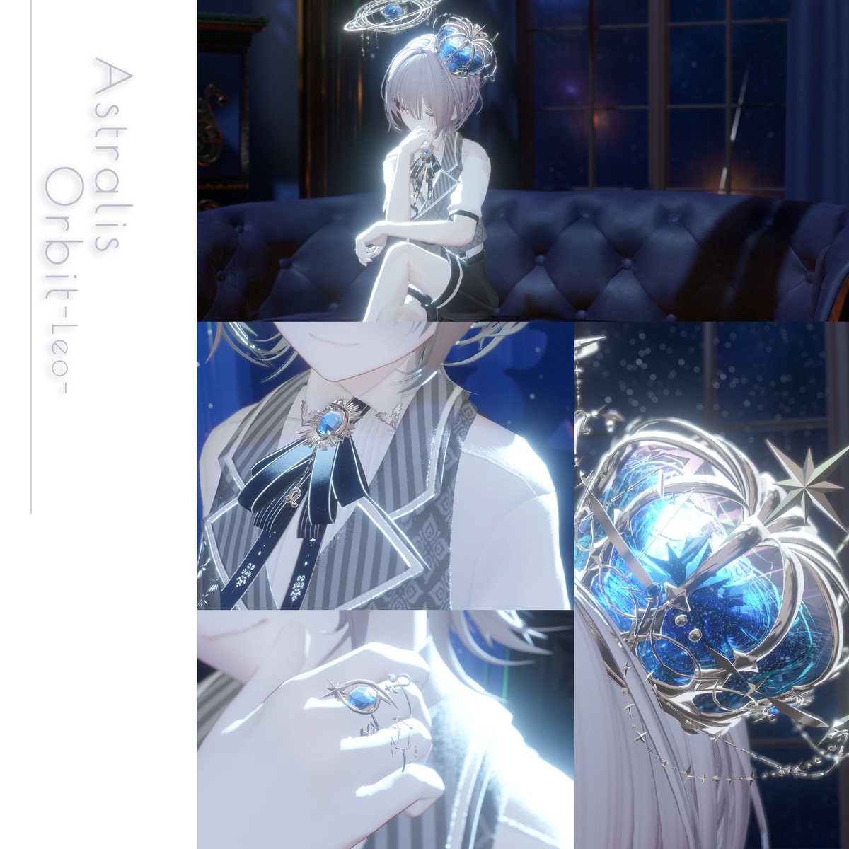 𖥔₊┈┈┈⊹✭⊹┈┈┈₊𖥔
💫新アイテム公開しました！
𖥔₊┈┈┈⊹✭⊹┈┈┈₊𖥔
#VRchat 向けアクセサリー
[Astralis Orbit-Leo]
re-works.booth.pm/items/7269181

星座になれるアクセサリーシリーズ　第４弾[しし座]です。
今回はガラスの王冠とリボンタイ🦁
#Re_works
#booth_pm