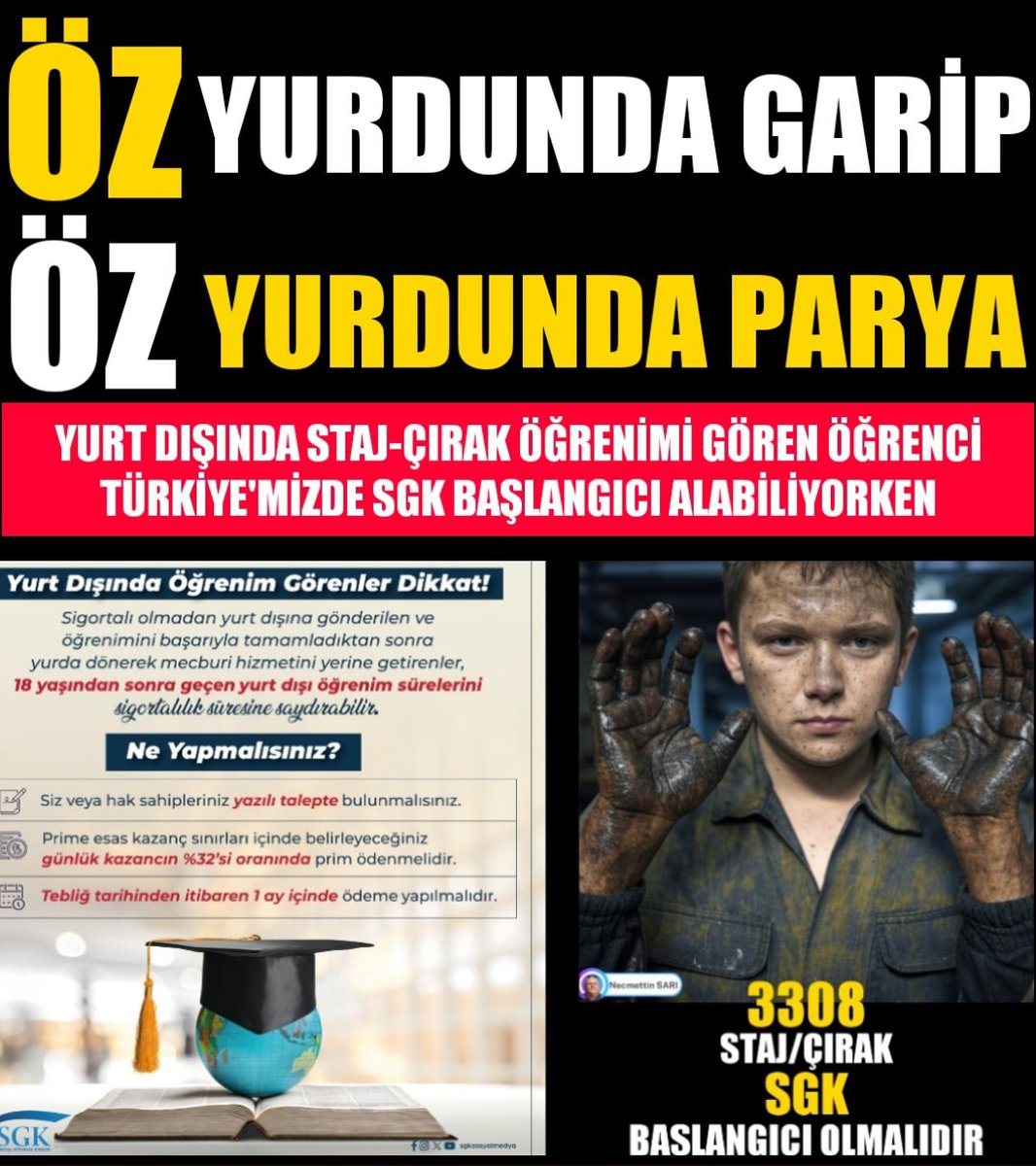 ‘乇乃尺ㄩ (@caebru472) on Twitter photo <a href="/CirakStajFED/">STAJ VE ÇIRAKLIK SİGORTASI MAĞDURLARI FEDERASYONU</a> <a href="/ANKSTAJCIRAK/">ANKARA STAJ ÇIRAKLIK DERNEĞİ</a> <a href="/SebahattinBeri2/">SEBAHATTİN BERÇİN</a> <a href="/acmakas/">Abdullah Cengiz Makas</a> <a href="/MerKarao20/">ANK DRNK BŞKN ÖMER</a> 4A tescilimiz çalışma hayatımızın başlangıcı sayılmalıdır.
"Bu mağduriyet bitirilmelidir."
<a href="/acmakas/">Abdullah Cengiz Makas</a>
<a href="/TRombudsman/">Kamu Denetçiliği Kurumu (Ombudsmanlık)</a>
<a href="/CirakStajFED/">STAJ VE ÇIRAKLIK SİGORTASI MAĞDURLARI FEDERASYONU</a>
<a href="/ANKSTAJCIRAK/">ANKARA STAJ ÇIRAKLIK DERNEĞİ</a>
<a href="/SebahattinBeri2/">SEBAHATTİN BERÇİN</a>
<a href="/MerKarao20/">ANK DRNK BŞKN ÖMER</a>
Nerede Bu Adalet #StajyerÇırağınDiplomasıGerçekSigortasıSahte <a href="/CirakStajFED/">STAJ VE ÇIRAKLIK SİGORTASI MAĞDURLARI FEDERASYONU</a> <a href="/ANKSTAJCIRAK/">ANKARA STAJ ÇIRAKLIK DERNEĞİ</a> <a href="/SebahattinBeri2/">SEBAHATTİN BERÇİN</a> <a href="/acmakas/">Abdullah Cengiz Makas</a> <a href="/MerKarao20/">ANK DRNK BŞKN ÖMER</a> 4A tescilimiz çalışma hayatımızın başlangıcı sayılmalıdır.
"Bu mağduriyet bitirilmelidir."
<a href="/acmakas/">Abdullah Cengiz Makas</a>
<a href="/TRombudsman/">Kamu Denetçiliği Kurumu (Ombudsmanlık)</a>
<a href="/CirakStajFED/">STAJ VE ÇIRAKLIK SİGORTASI MAĞDURLARI FEDERASYONU</a>
<a href="/ANKSTAJCIRAK/">ANKARA STAJ ÇIRAKLIK DERNEĞİ</a>
<a href="/SebahattinBeri2/">SEBAHATTİN BERÇİN</a>
<a href="/MerKarao20/">ANK DRNK BŞKN ÖMER</a>
Nerede Bu Adalet #StajyerÇırağınDiplomasıGerçekSigortasıSahte