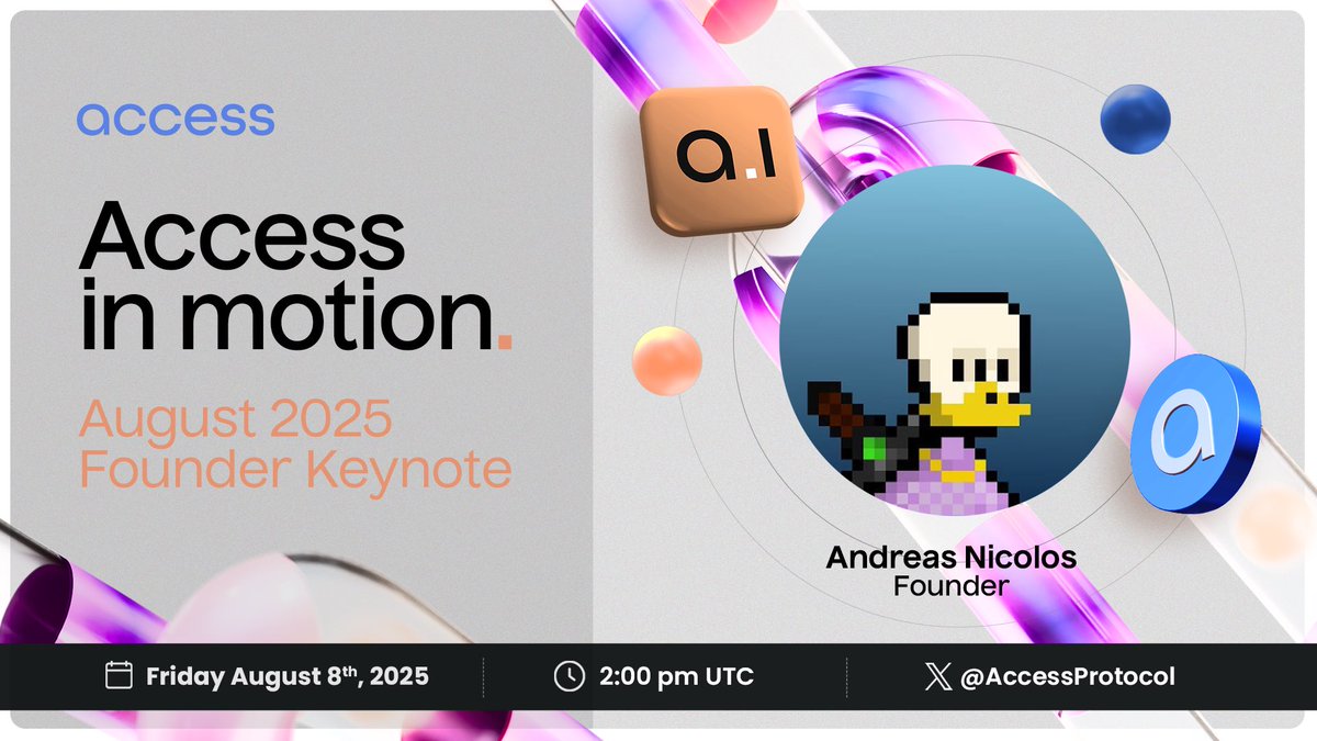 Tomorrow at 2PM UTC, the August Founder Keynote drops the next game-changer for <a href="/TryIntelligence/">Access Intelligence</a>. 

See how Creation, Monetization, and Distribution evolve, and get ready for the upcoming launch. This is your exclusive first look!