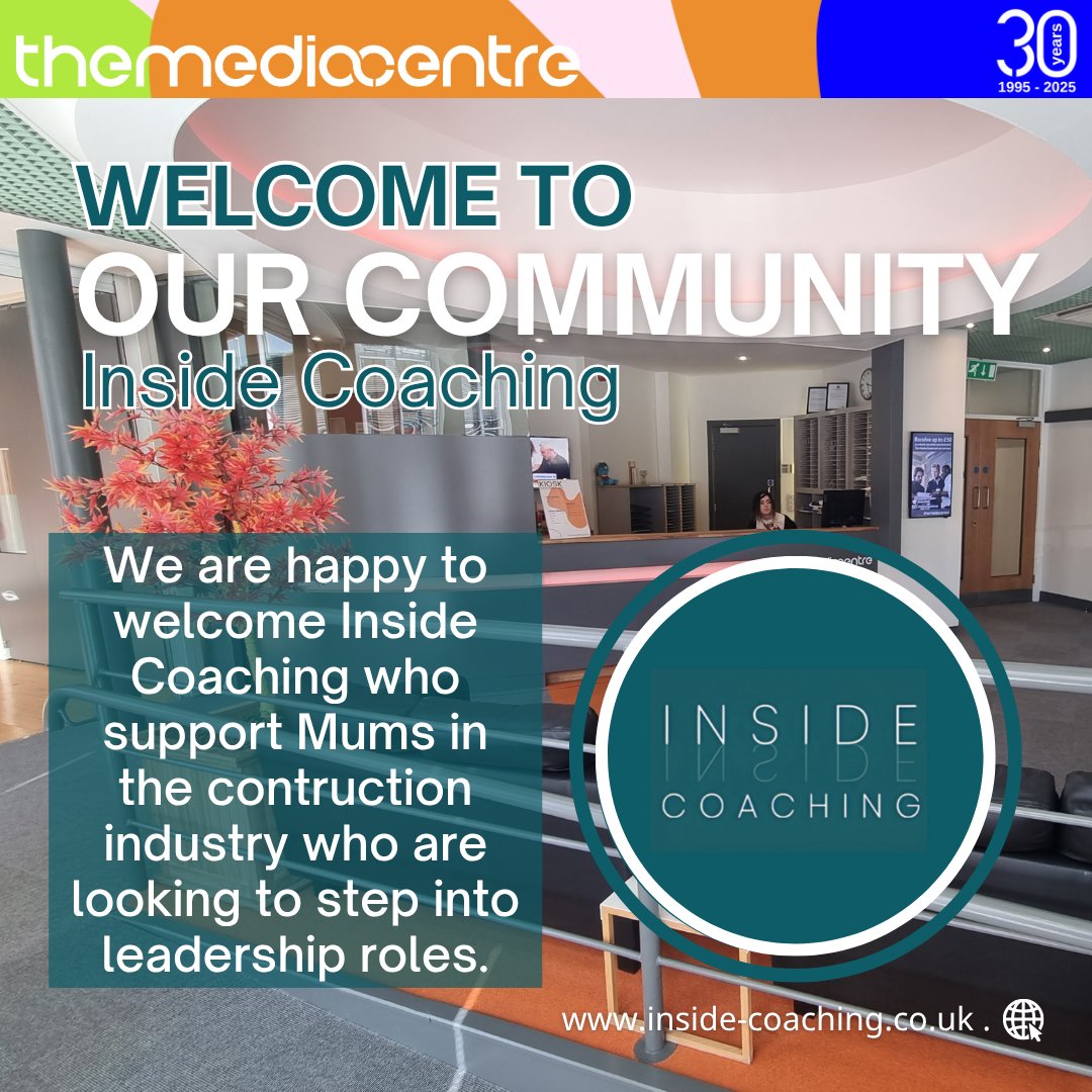 We're excited to welcome Inside Coaching to our hub of businesses here at The Media Centre!
 
Inside Coaching offer services and support to Mums in the construction industry looking to grow into new leadership roles.
 
Find out more at, inside-coaching.co.uk