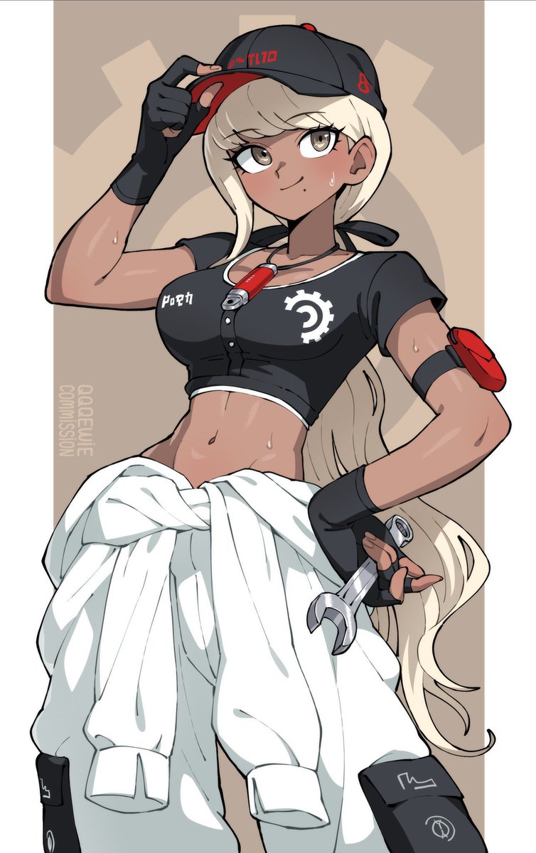 ⚙️ Tsubasa Kawana ⚙️ (Hundred Line: Last Defense Academy)
drawn by the amazing <a href="/QQQewie/">Qewie🥝</a> 

Best girl. Has the best route in the game. Very useful in combat. Expert mechanic 🔧🔧🔧

#hndr_FA #hundred_line