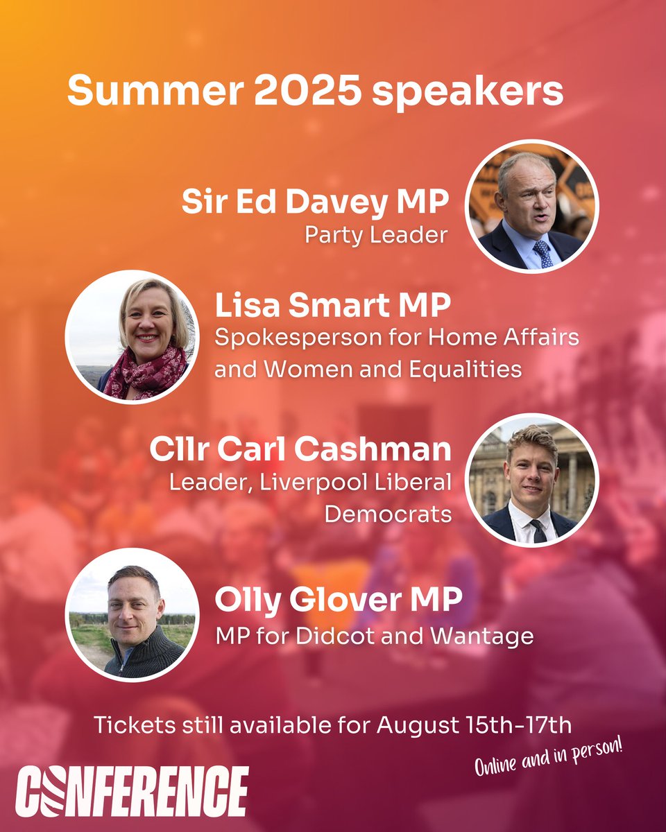 It's not too late to get your ticket for YL conference in Cambridge!

youngliberals.confera.app/register