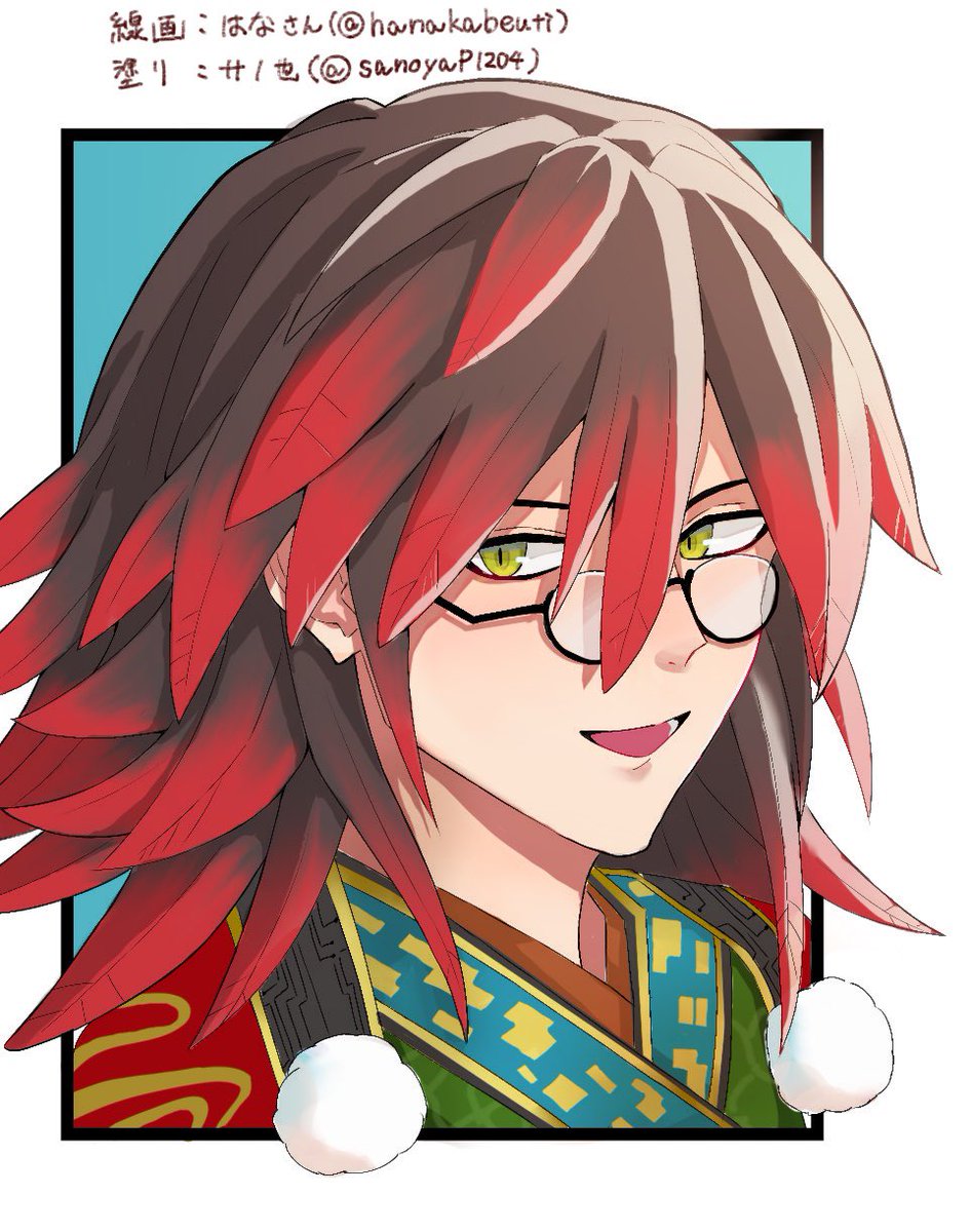 はなちゃん(<a href="/hanakabeuti/">はな</a> )の線画塗らせてもらいました🫶💓
丁寧で綺麗で、自分の線と塗り心地全然違っててめちゃくちゃ楽しかったですありがとう〜っ！！🥰✨️

#ラフ線画塗りの3つから好きな工程だけ描くルンファクイラスト