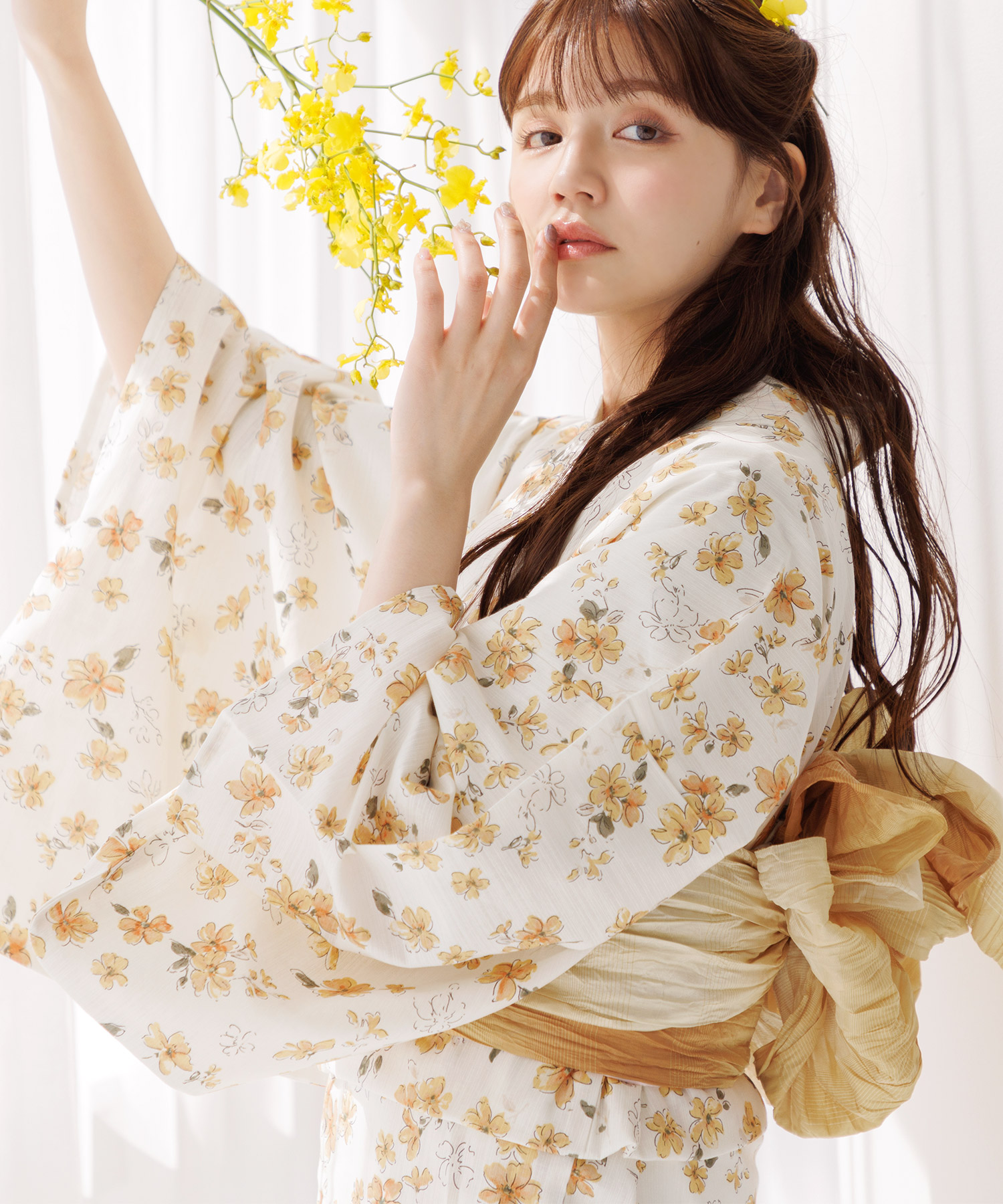 新品未使用】Dita 浴衣 Dita 浴衣新品未使用【繚乱桜花】5点