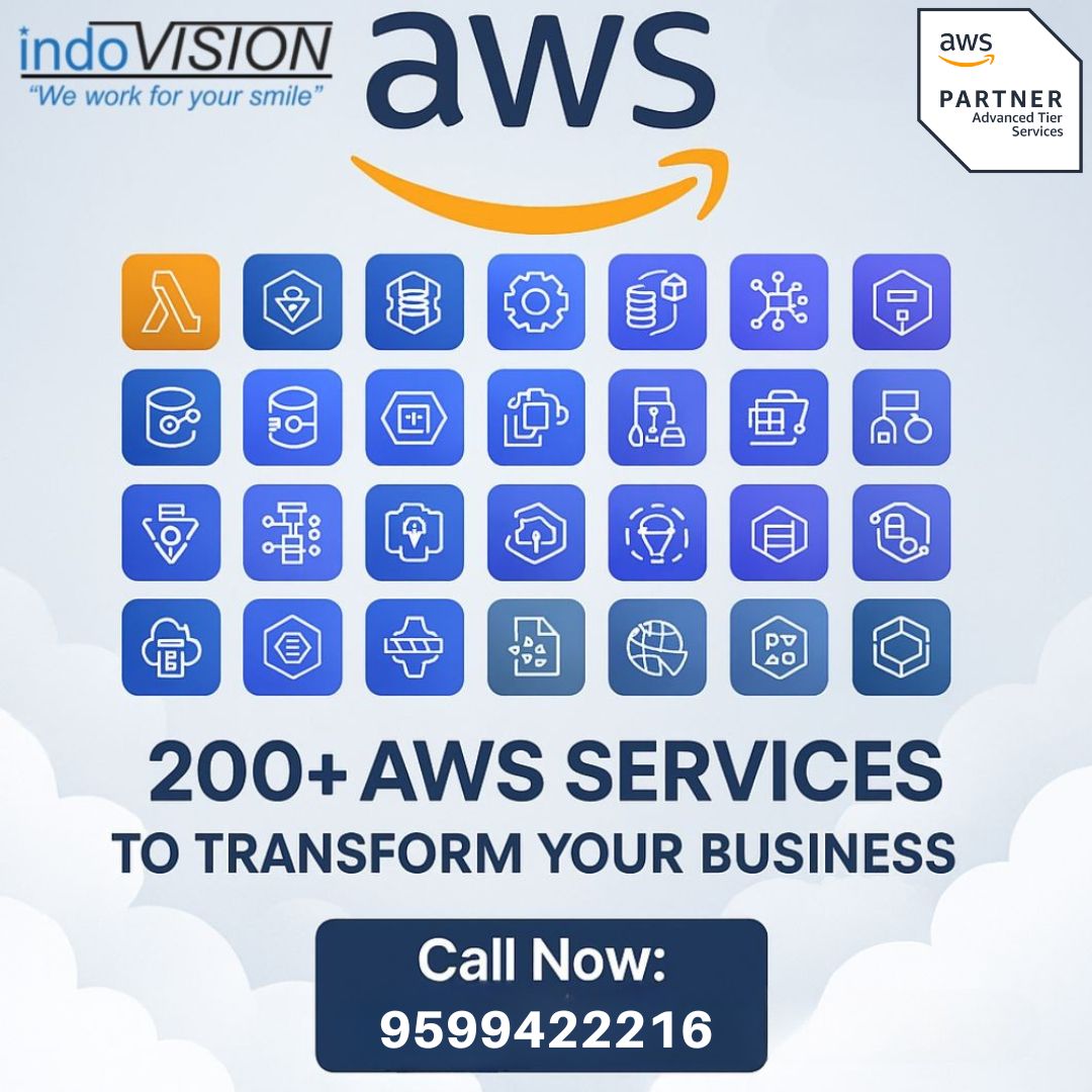 Indovision_S's tweet photo. Transform Your Business with Over 200 AWS Services
As an Advanced Tier Services Partner, we ensure seamless integration and expert support every step of the way.
📞 Call Now: 9599422216
#AWS #CloudComputing #BusinessTransformation #TechSolutions #IndoVision #AWSCloud #Cloud https://t.co/y4hJrSBQjo