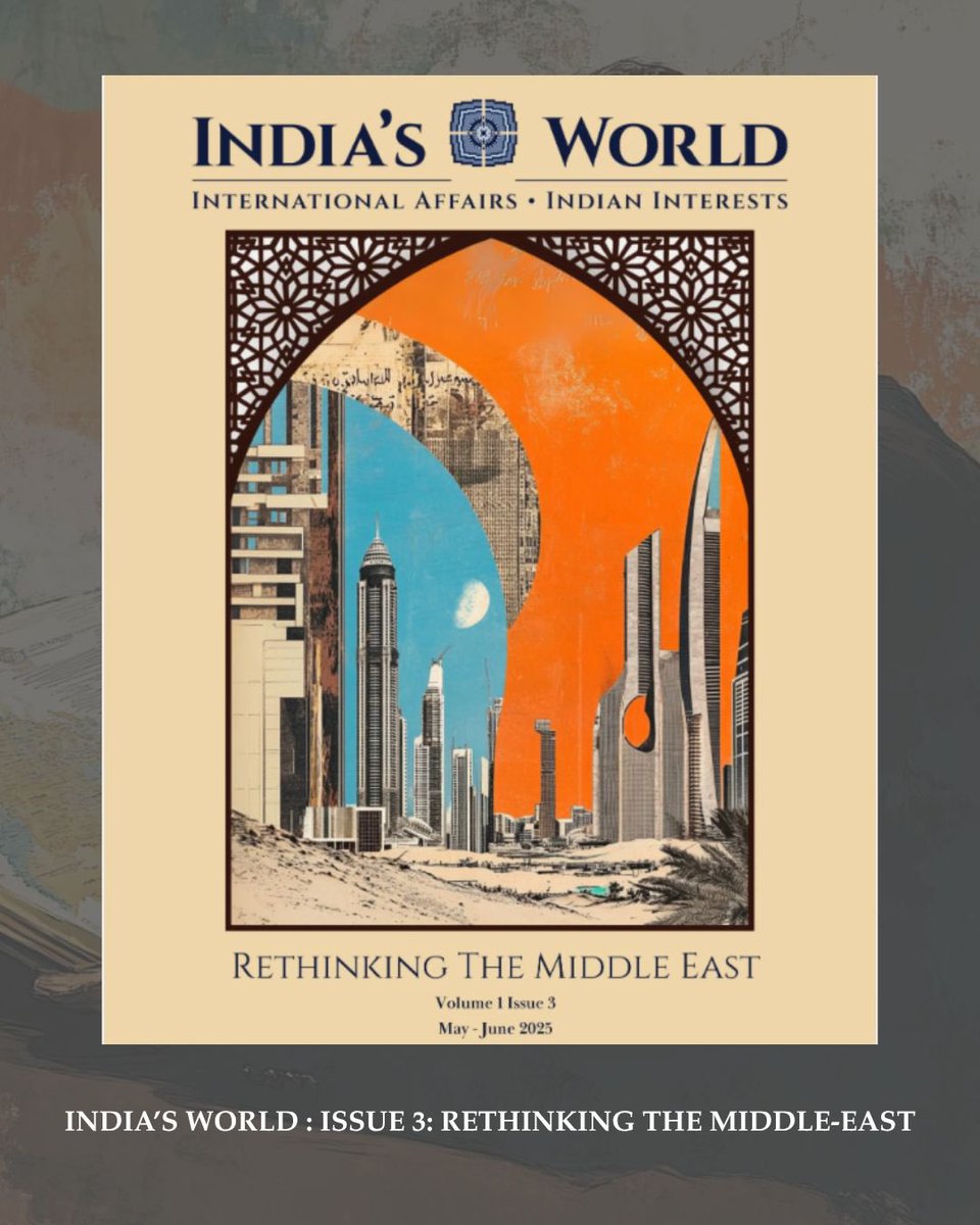 India's World (@indiasworld_mag) on Twitter photo Rethinking The Middle-East | VOL 1 ISSUE 3: Tradition and Transformation : India’s Evolving West Asia Playbook By <a href="/nicoblar/">Nicolas Blarel</a>
“New Delhi has moved from a strategy of proactive involvement in regional disputes during the Nehru years, to aligning with some specific partners in the Rethinking The Middle-East | VOL 1 ISSUE 3: Tradition and Transformation : India’s Evolving West Asia Playbook By <a href="/nicoblar/">Nicolas Blarel</a>
“New Delhi has moved from a strategy of proactive involvement in regional disputes during the Nehru years, to aligning with some specific partners in the