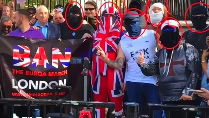The absolute irony of the 'Ban The Burka' brigade ...