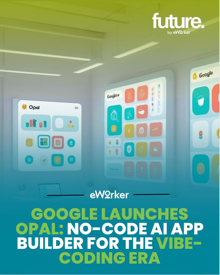 eworker_co's tweet image. Google is testing “Opal,” an AI tool that lets anyone build mini web apps just by describing what they want — no code needed.
#GoogleOpal #VibeCoding #NoCodeAI #FutureOfApps #AIForEveryone #AppBuilder #TechInnovation #PromptEngineering #GoogleLabs #eWorker
Source: TechCrunch