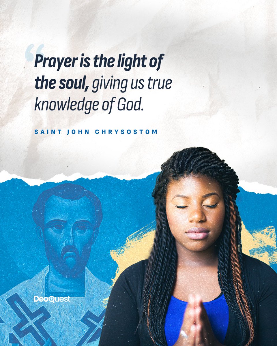 “Prayer is the light of the soul, giving us true knowledge of God. It is a link mediating between God and man. By prayer the soul is borne up to heaven and in a marvellous way embraces the Lord.” - Saint John Chrysostom

 #SaintJohnChrysostom #PrayerLife #Prayer